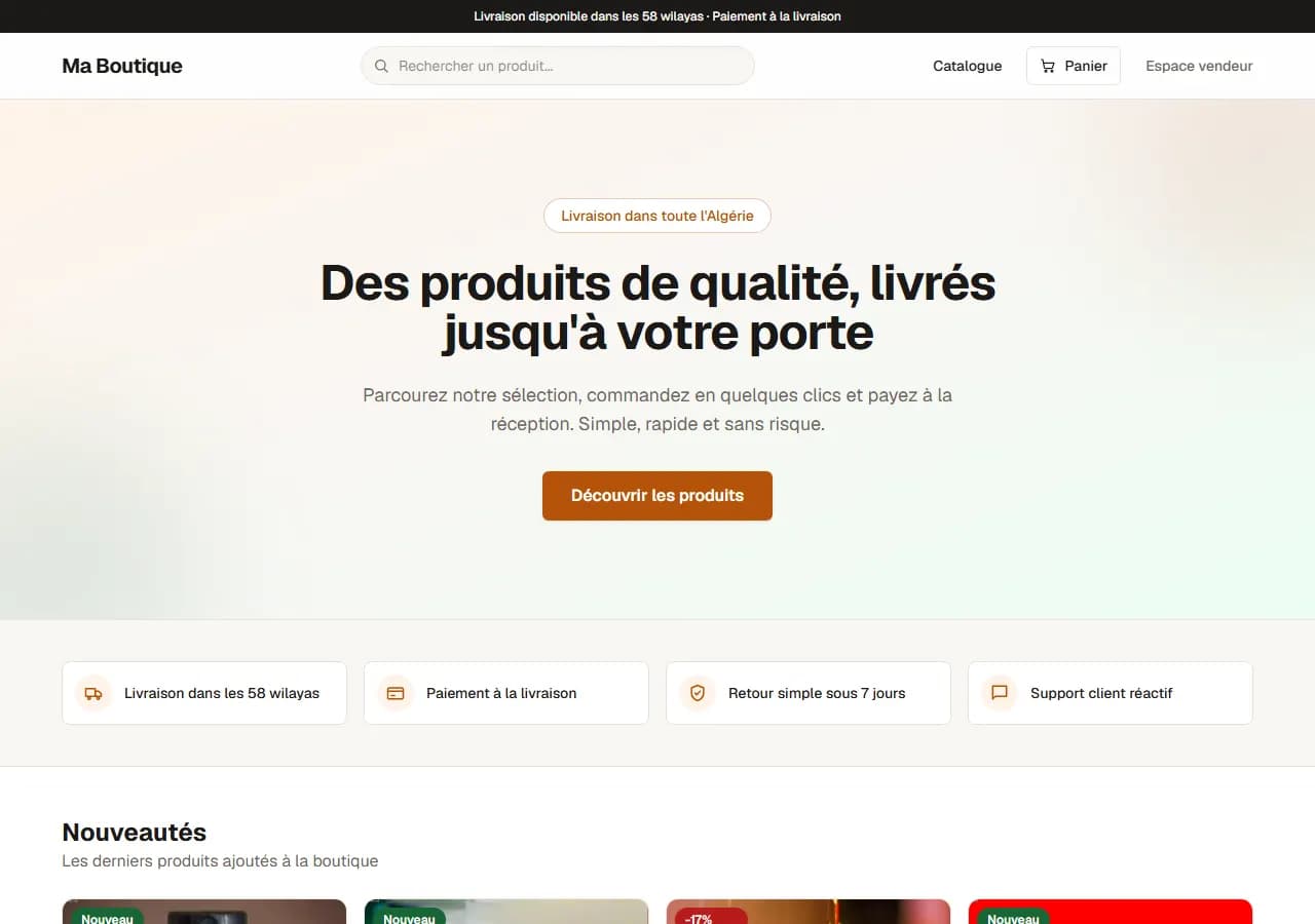 Boutique en ligne