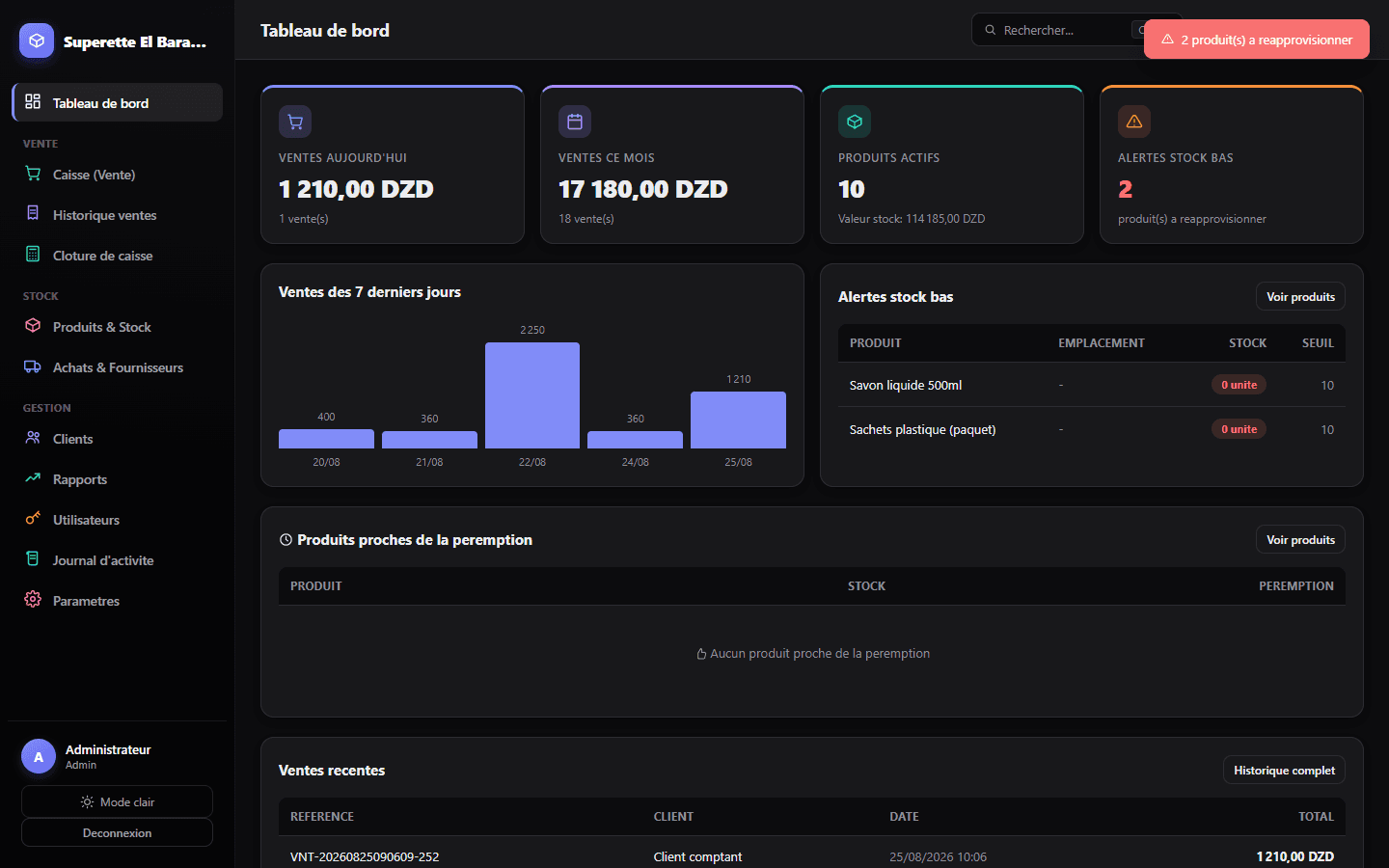 Gestion de Stock DZ