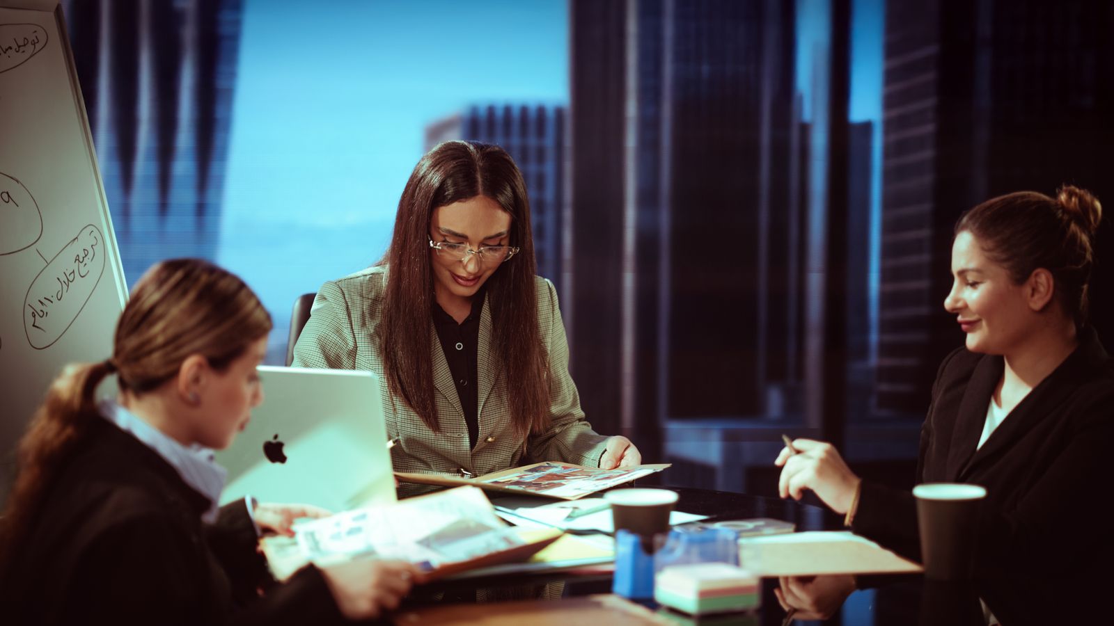 Portrait de groupe lors d'un événement d'entreprise